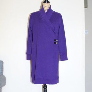 Lauren Ralph Lauren Jeans Co Purple Cotton Sweater Dress L